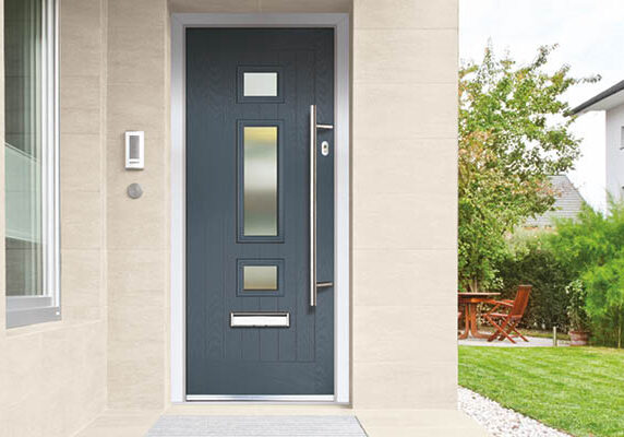 53c09756a771 Residential entrance doors grey color