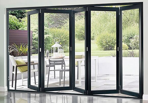 aluminium bi-fold door london 5 panel bi folding doors