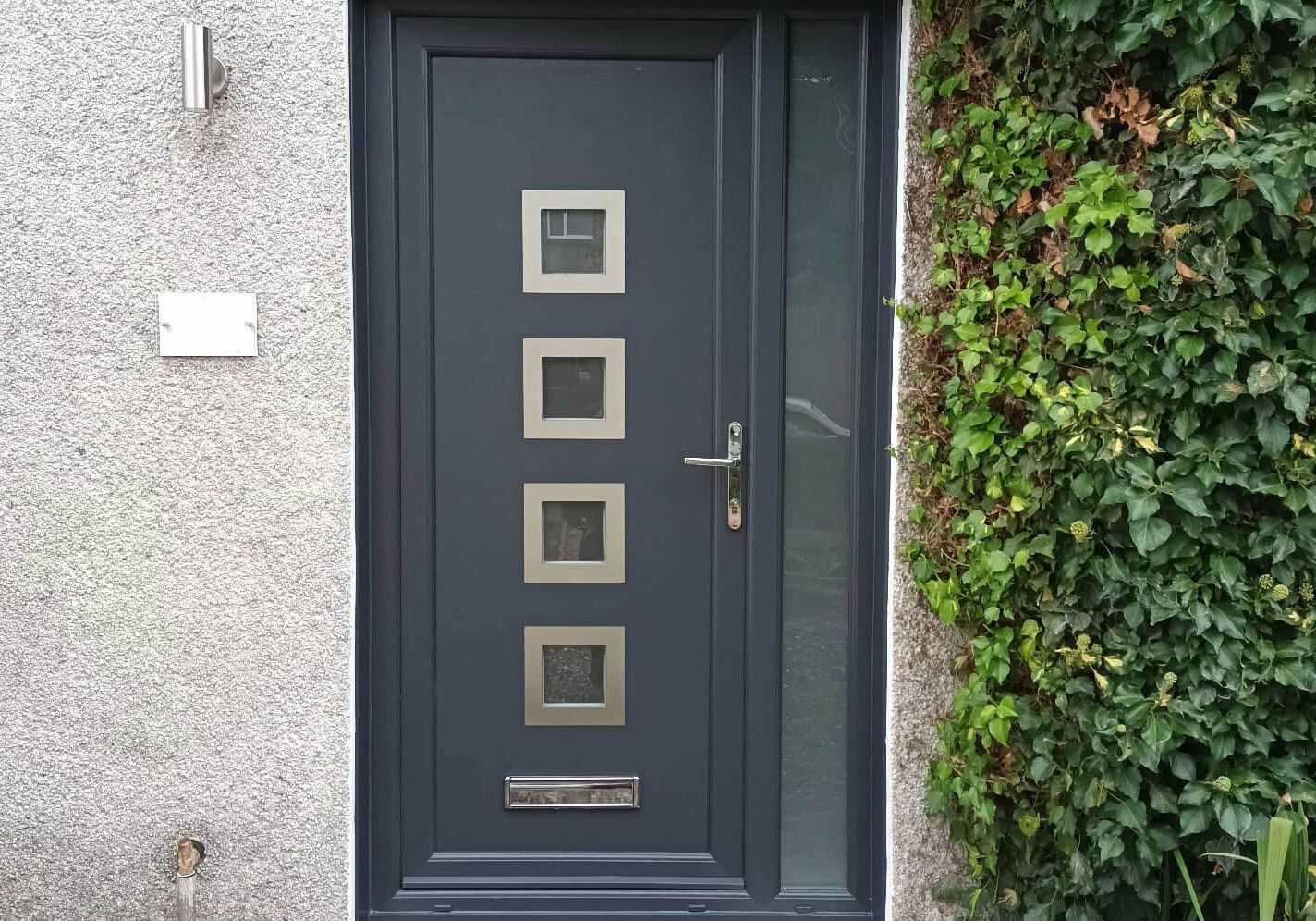 UPVC-doors-caledonia-1 grey color upvc simple doors