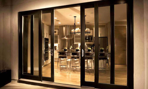 6 panel sliding doors